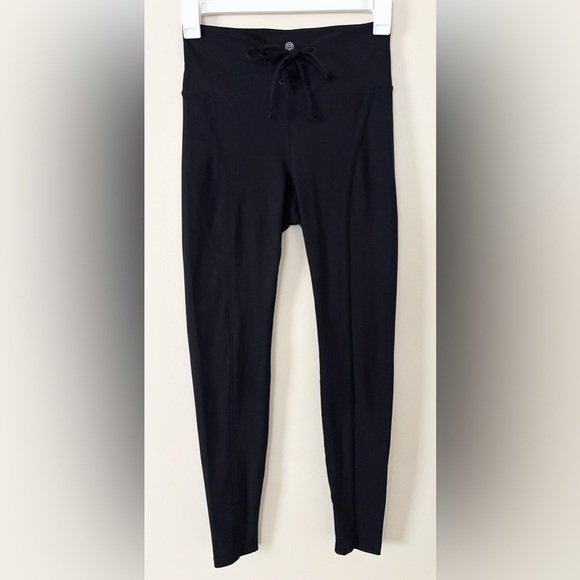 Year of Ours Black Lace Up Football Leggings - Picture 3 of 9